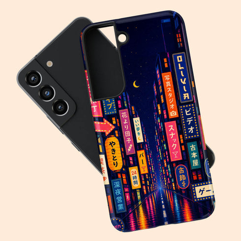 Personalized Midnight Tokyo Galaxy Case