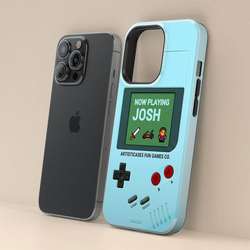 Personalized Pixel Retro Handheld Game Console iPhone Case