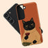Personalized Zen Wine Cat Galaxy Case