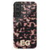 3D Custom Initials Dark Tort Galaxy Case - Centered