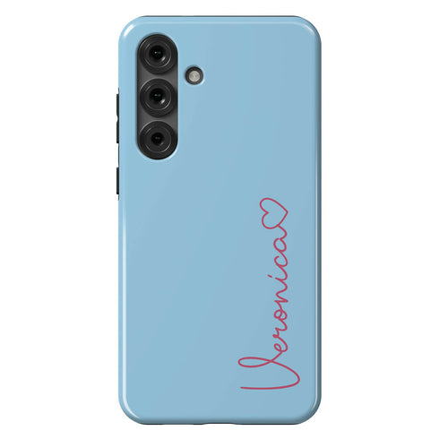 Personalized Cute Vibrant Heart Accent Galaxy Case