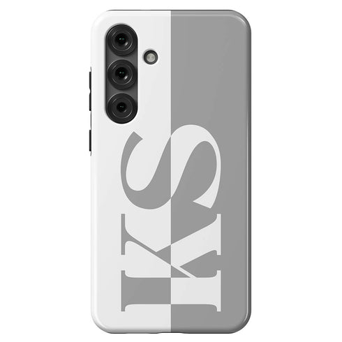Personalized Minimalist Two-Tone Solid Galaxy Case