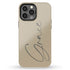 Custom Signature Name Earth Tones iPhone Case - Dark