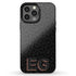 Custom 3D Initials Dark Leopard iPhone Case - Centered