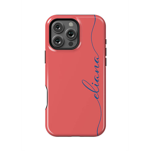Custom Name Fresh Calligraphy iPhone Case - Vertical