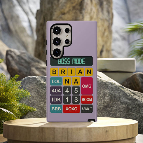 Personalized Retro Calculator Galaxy Case