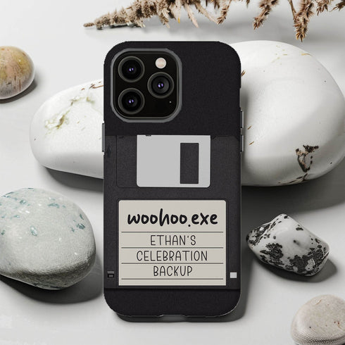 Personalized Emotional Backup Floppy Disk iPhone Case