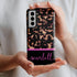 Custom Name Dark Tortoiseshell Galaxy Case