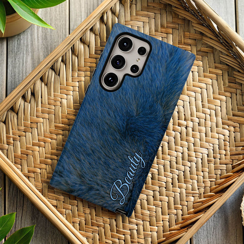 Personalized Whimsical Animal Fur Galaxy Case