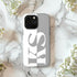 Personalized Minimalist Two-Tone Solid iPhone Case