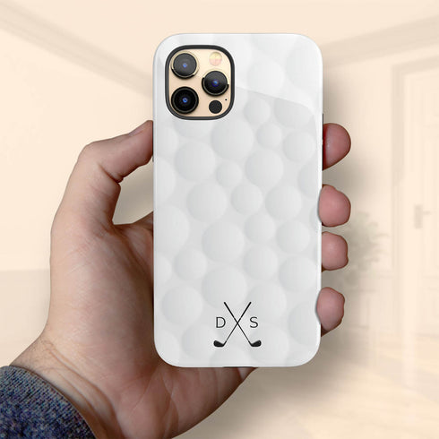 Sports Golf Club Initials iPhone Case