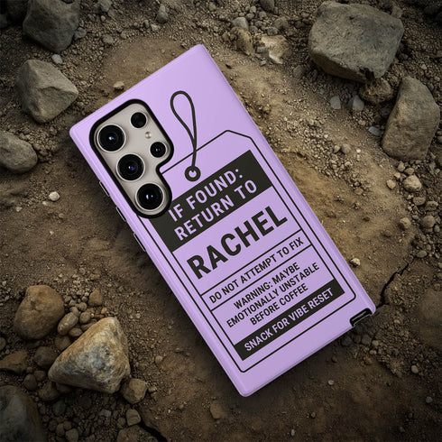 Personalized Lost & Found Tag Galaxy Case