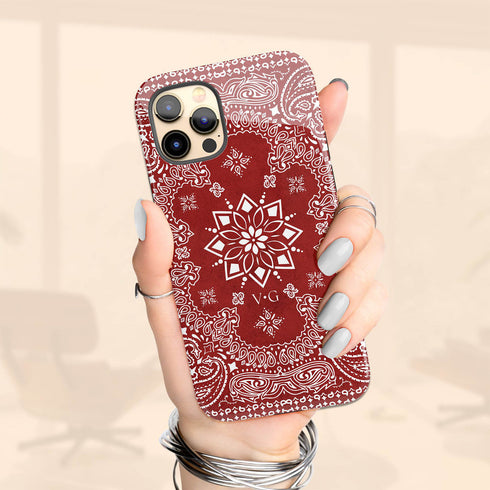Personalized Iconic Paisley Bandana iPhone Case