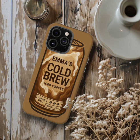 Personalized Coffee Lovers Cold Brew iPhone Case