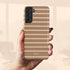 Custom Name Earth Tone Stripes Galaxy Case