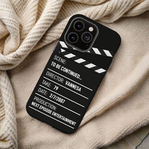 Personalized Movie Directors Clapperboard iPhone Case