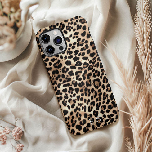 Custom Initials Lush Leopard iPhone Case