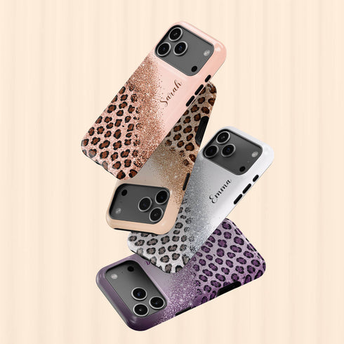 Personalized Leopard Glam iPhone Case