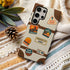 Personalized Vintage Suitcase Sticker Galaxy Case
