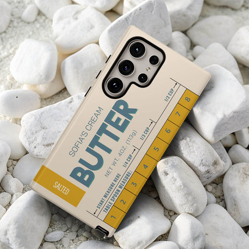 Custom Name Butter Cream Galaxy Case