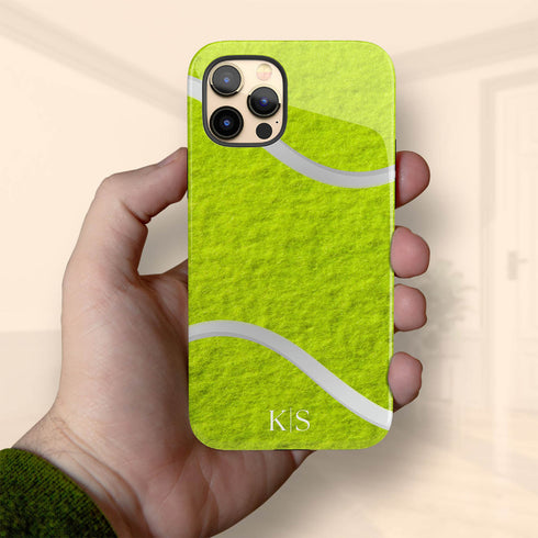 Sports Tennis Ball Initials iPhone Case