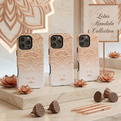 Custom Lotus Mandala iPhone Case