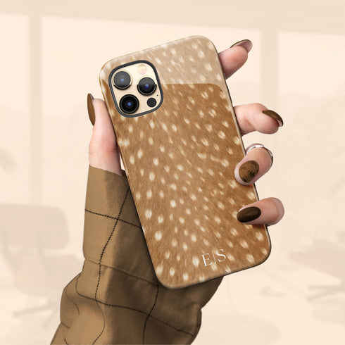 Personalized Luxe Spotted Deer Fur iPhone Case