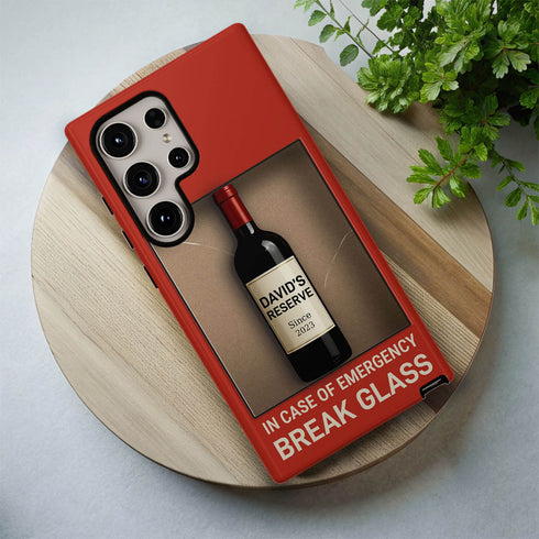 Personalized In Case of Emergency Break Glass Galaxy Case