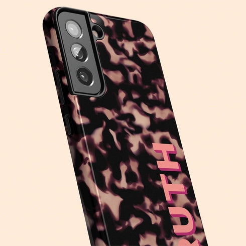 3D Custom Name Dark Tort Galaxy Case