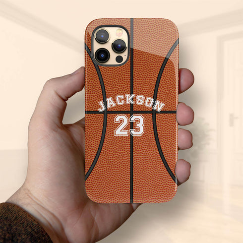 Sports Basketball Player & Number iPhone Case