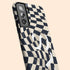 Groovy Checkerboard 3D Initials Galaxy Case