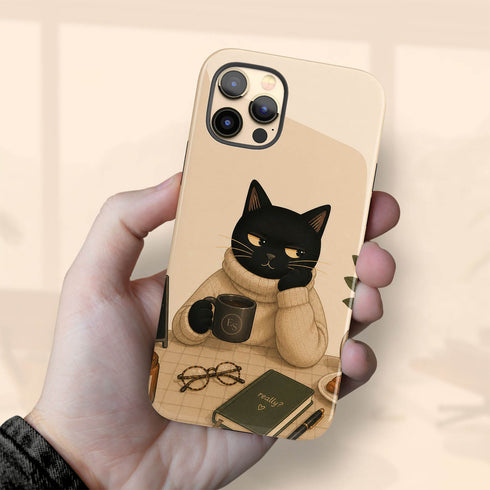 Personalized Do Not Disturb Cat iPhone Case