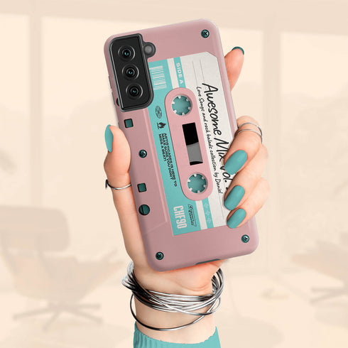 Personalized Retro Audio Cassette Mixtape Galaxy Case