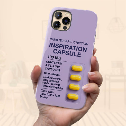 Personalized Playful Mood Capsule iPhone Case