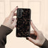 Dark Tortoiseshell Custom Initials Galaxy Case - Vertical