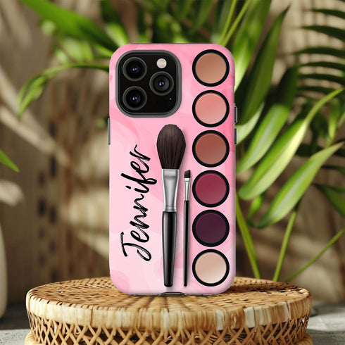 Personalized Glamorous Makeup Kit iPhone Case
