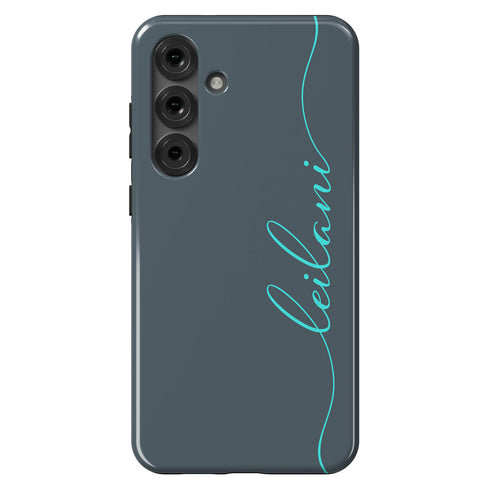 Custom Name Fresh Calligraphy Galaxy Case - Vertical