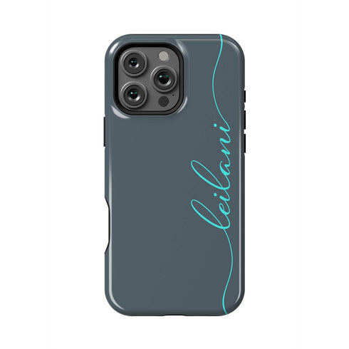 Custom Name Fresh Calligraphy iPhone Case - Vertical