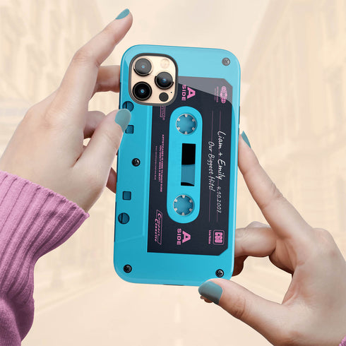 Personalized Retro Audio Cassette Mixtape iPhone Case