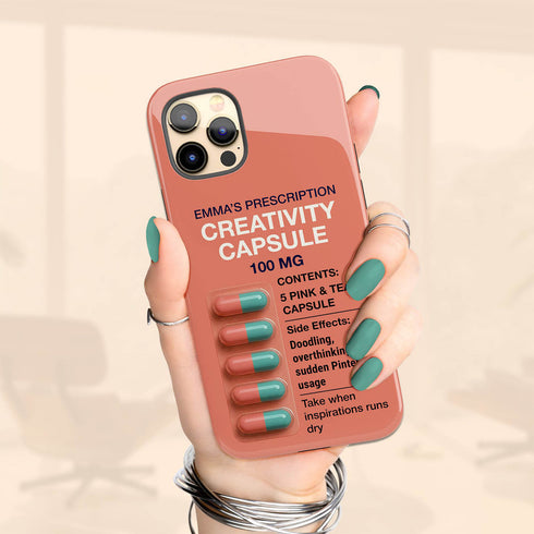 Personalized Playful Mood Capsule iPhone Case