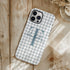 Custom Gingham Name & Initials iPhone Case