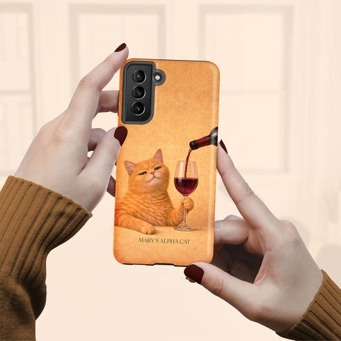 Custom Wine & Whiskers Galaxy Case
