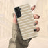 Custom Name Earth Tone Stripes Galaxy Case