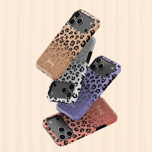Personalized Leopard Glow iPhone Case