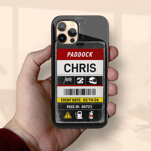 Personalized Racing Pass iPhone Case