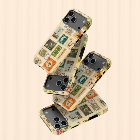 Personalized Vintage Postal Collage iPhone Case