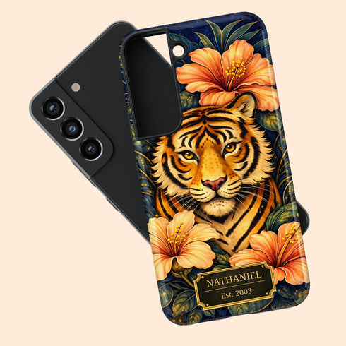Personalized Royal Tiger Garden Galaxy Case