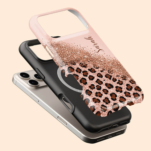 Personalized Leopard Glam iPhone Case