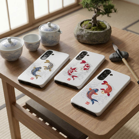 Personalized Yin Yang Koi Harmony Galaxy Case