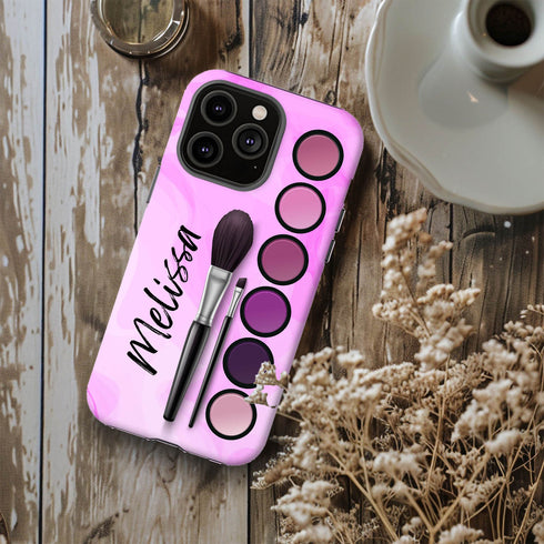 Personalized Glamorous Makeup Kit iPhone Case